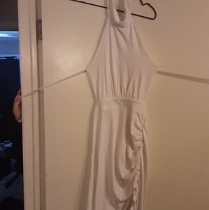 White open back dress size XL